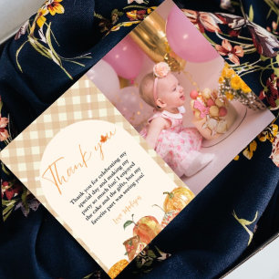 Cutie Pie Thanksgiving Carte de remerciements d'an