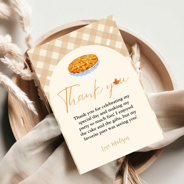 Cutie Pie Thanksgiving Carte de remerciements d'an (Créateur téléchargé)