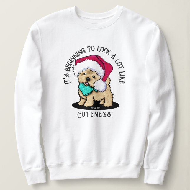 Cutieface de Noël KiniArt Sweatshirt Cairn (Design devant)