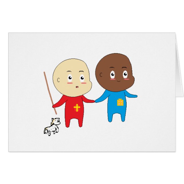 Cutieful Kids Art Design Funny Baby St. Nicholas (Devant horizontal)