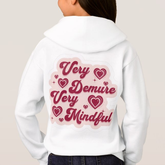 Cutsey Heart design hoodie (Dos)