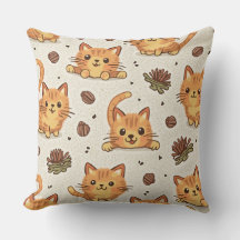 Cuty chat coussin coussin