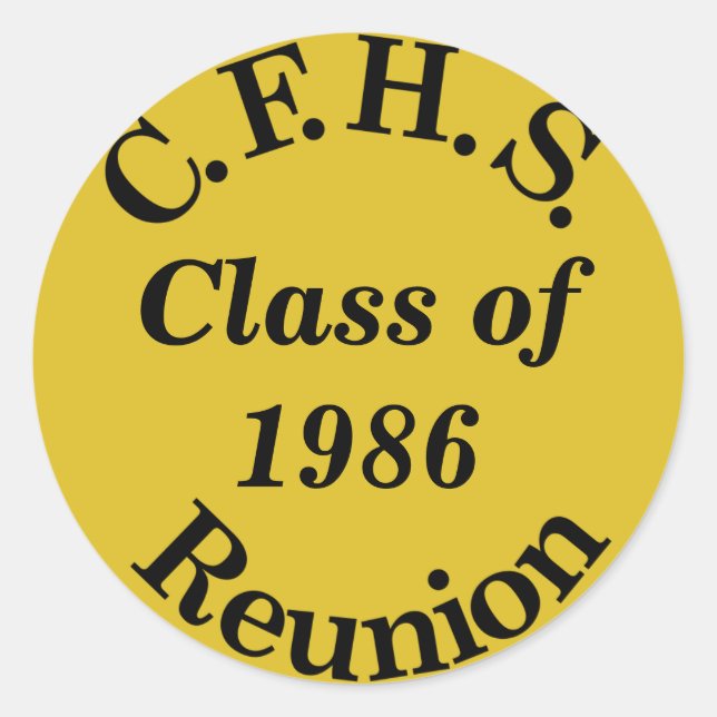 Cuyahoga Falls High School Reunion - sticker or (Devant)