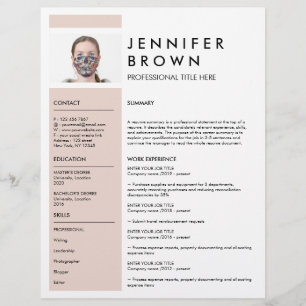 CV minimal cv avec photographie