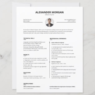 CV Professionnel Pro Minimaliste et Clair