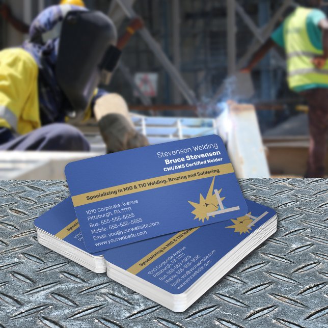 CWI | AWS Certified Welder Carte de visite (Créateur téléchargé)