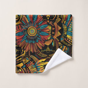 Cyan doux "Aztec Dream" Linge Laver