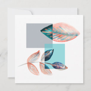 Cyan Red Leaf