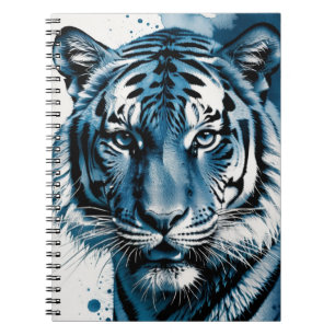 Cyanotype Tiger   Journal carnet