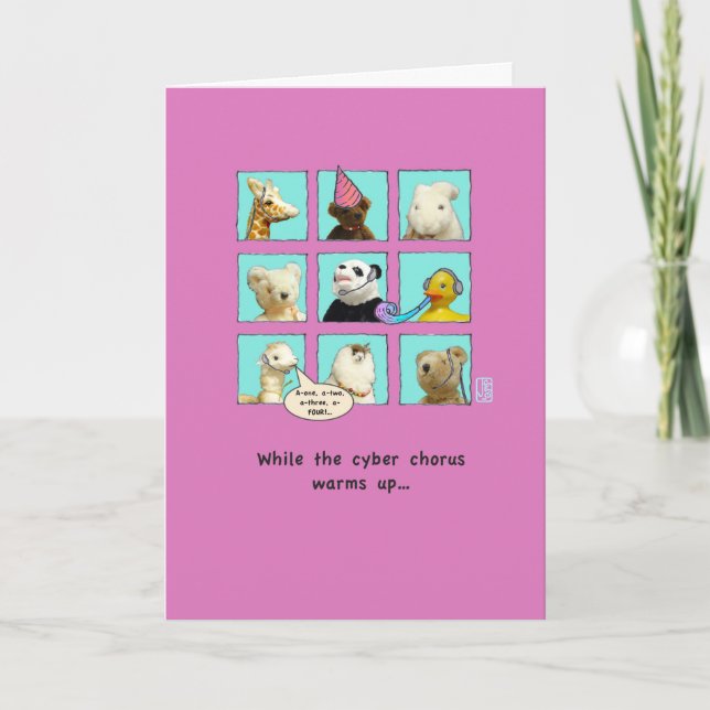 Cyber Chorus Animaux d'anniversaire dans la carte  (Devant)