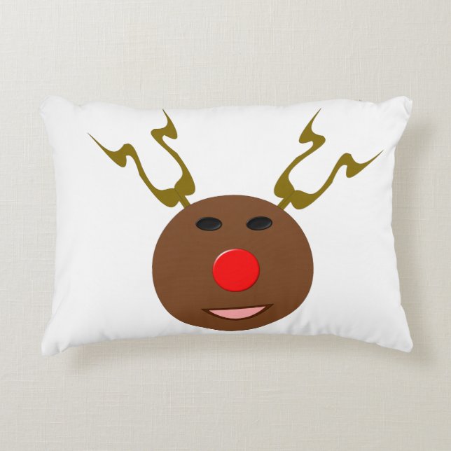 Cyber Coussin de rennes de Noël (Devant)