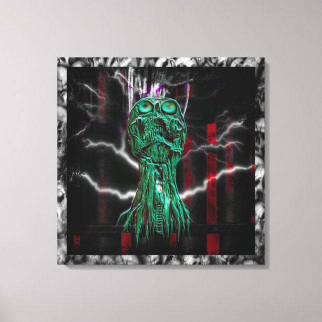Cyber-cri Goth toile industrielle Imprimer (Recto)