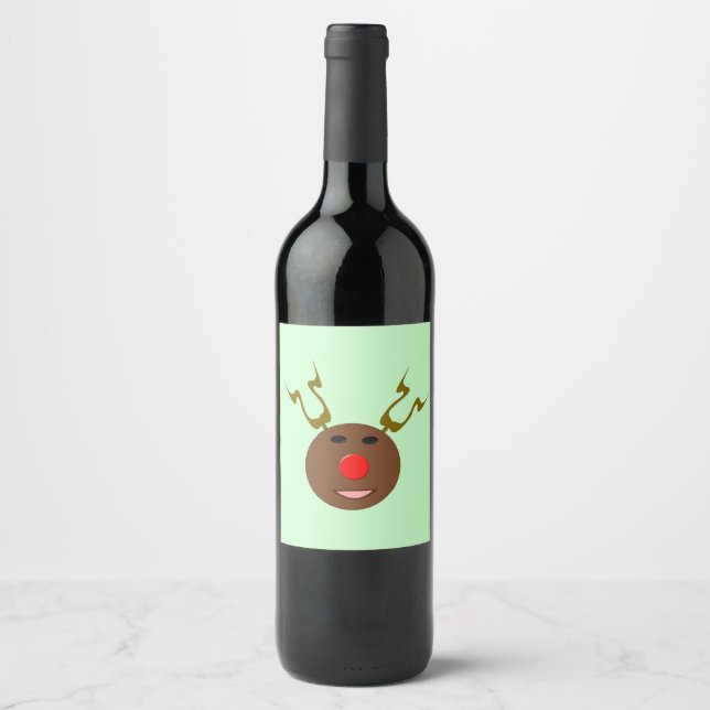 Cyber Étiquettes de rennes de Noël (Devant)