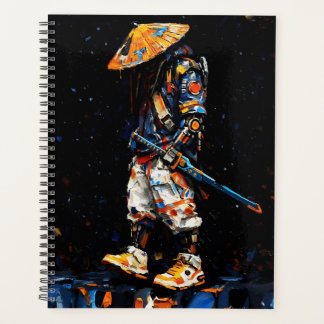 Cyber Ninja Palette Knife Neon Orange Impasto