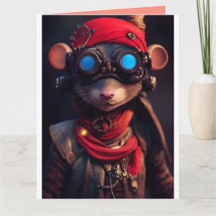 CYBER PUNK CARTES DE SALUT D'ANNIVERSAIRE