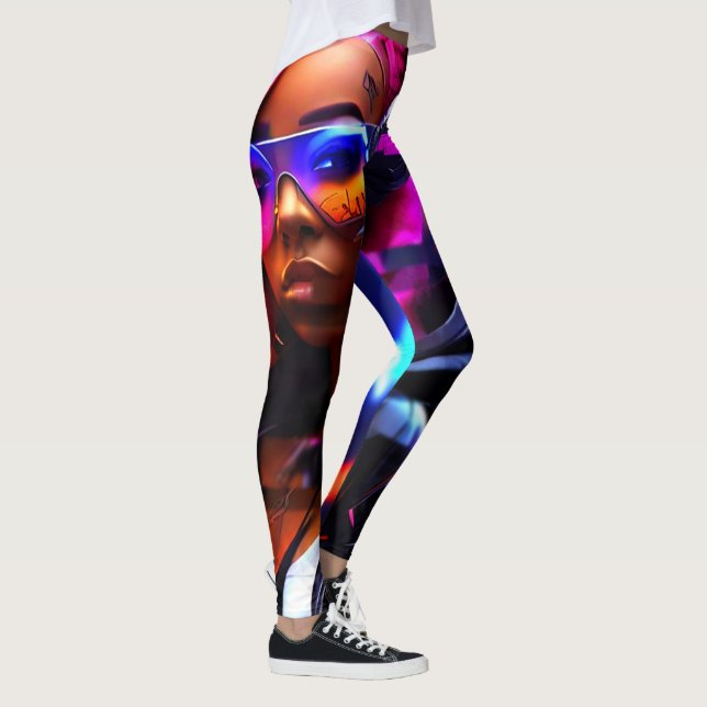 CyberFlex Leggings Tout-Imprimé (Droite)