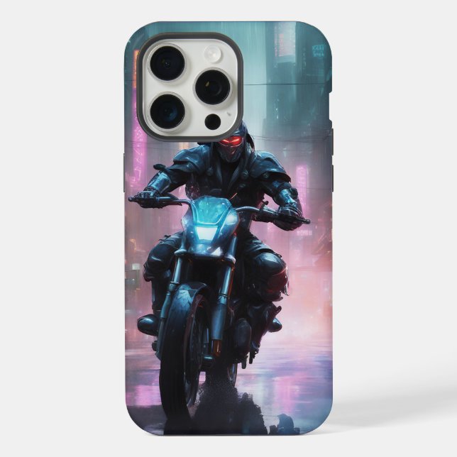 Cyberpunk - Apple iPhone 15 Pro Max Coque (Verso)
