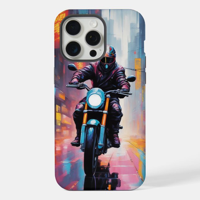 Cyberpunk - Apple iPhone 15 Pro Max Coque (Verso)