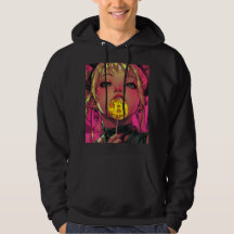 Cyberpunk Bitcoin Waifu Crypto Anime Sweat - shirt