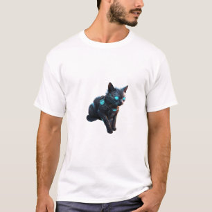 🐱 🚀 Cyberpunk Chat - T-shirt futuriste 🌆