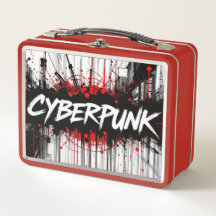 Cyberpunk Graffiti Metal Lunchbox - Streetcode