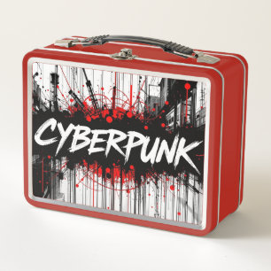 Cyberpunk Graffiti Metal Lunchbox - Streetcode