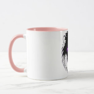 Cyberpunk Lion Mug - Tasse de café gras et futuris