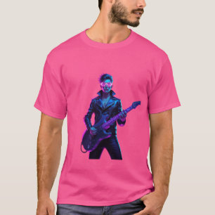 🔥 Cyberpunk Rockstar Neon Glow T-Shirt 🎸