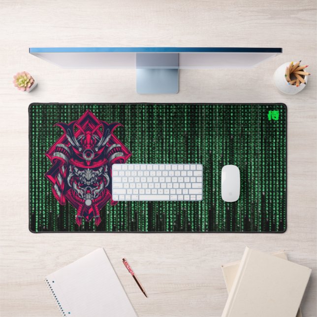 Cyberpunk Samurai Matrix Desk Mat (Bureau 1)