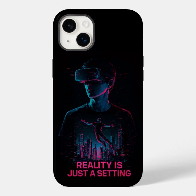 Cyberpunk VR Gamer coque iphone esthétique (Verso)