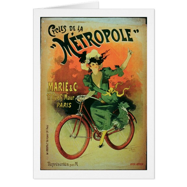 "Cycles de La Metropole", Marie et Cie. (lithium (Devant)