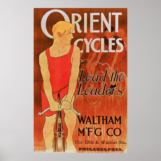 Cycles de l'Orient - affiche vintage de bicyclette Poster