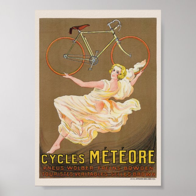 Cycles Météore Affiche Vintage 1926 (Devant)
