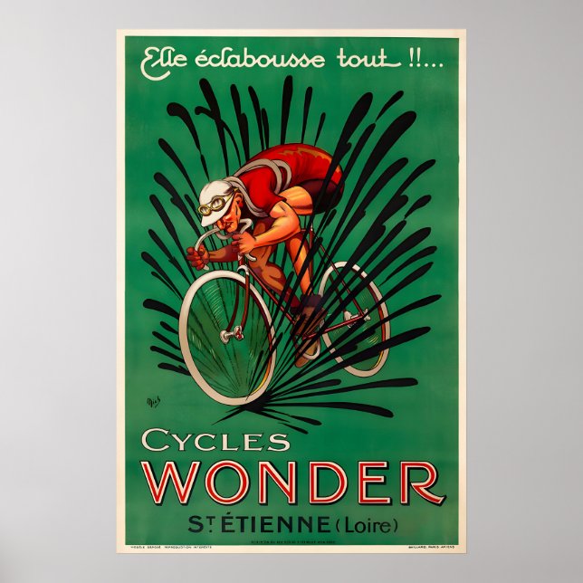 Cycles Wonder Bicycle Poster Prints (Devant)