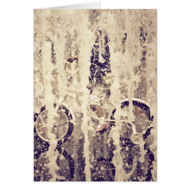 Cyclisme dans la pluie (Devant)
