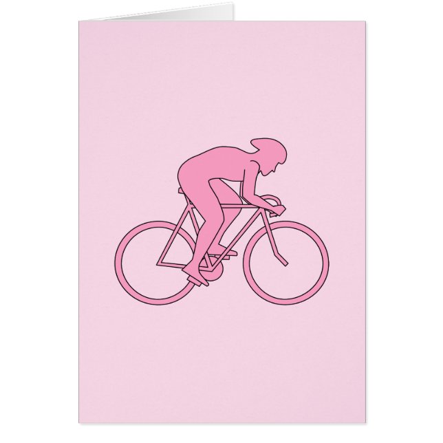 Cycliste dans le rose (Devant)