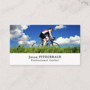 Cycliste sur l'herbe, Cycliste, Carte de visite Bi