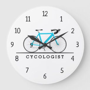 Cycologiste Aqua Bicyclette Grande horloge