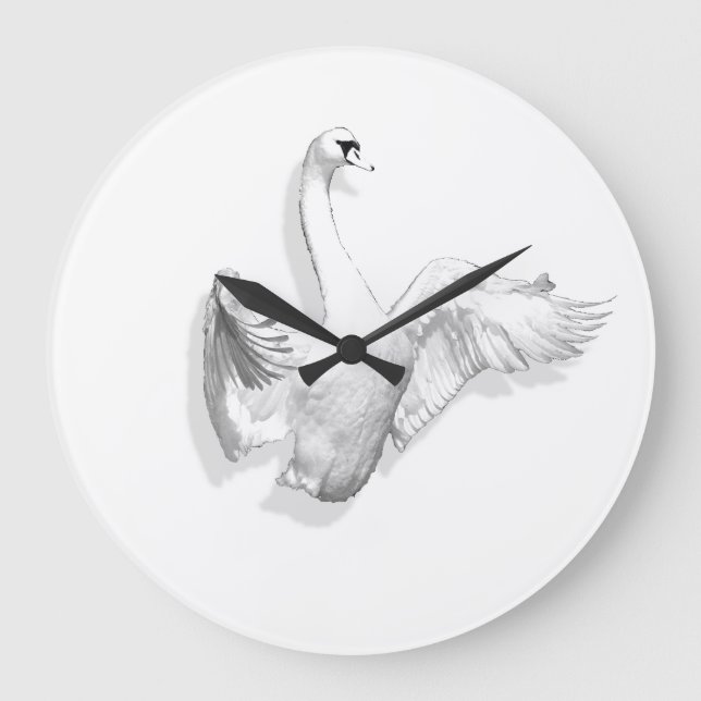 Cygne blanc - horloge (Recto)