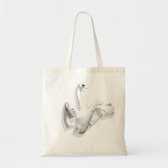 Cygne blanc - sac (Devant)