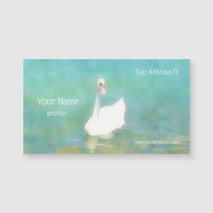 Cygne chez le Lac Balaton - aquarelle