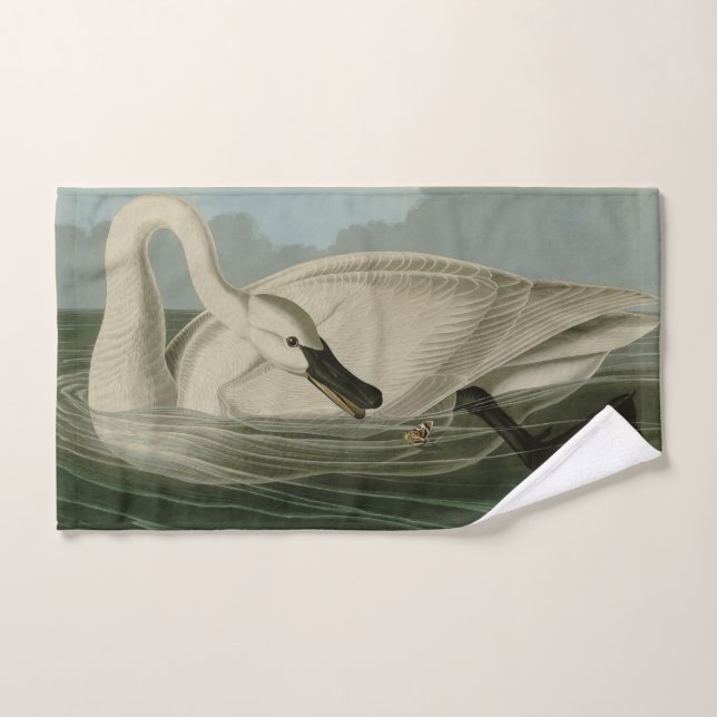 Cygne trompette - Audubon's Birds of America (Serviette à main)