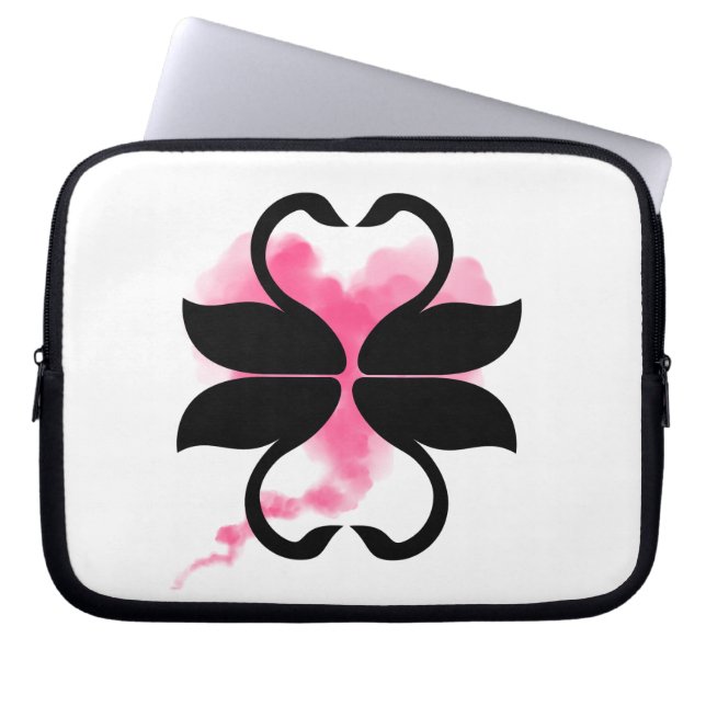  Cygnes Amour Sacs pour électronique (Devant)