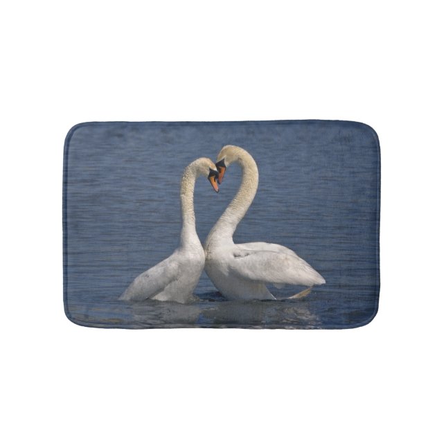 Cygnes dans le tapis de bain d'amour (Devant)