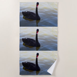 Cygnes noirs en ébène, Serviette de bain