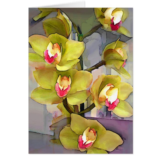 Cymbidiums Chartreuse (Devant)