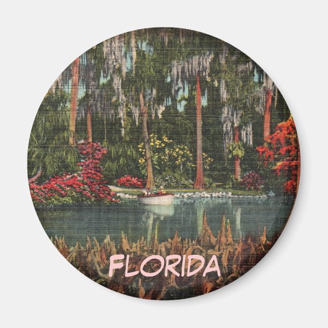 Cypress Gardens Floride Magnet (Devant)