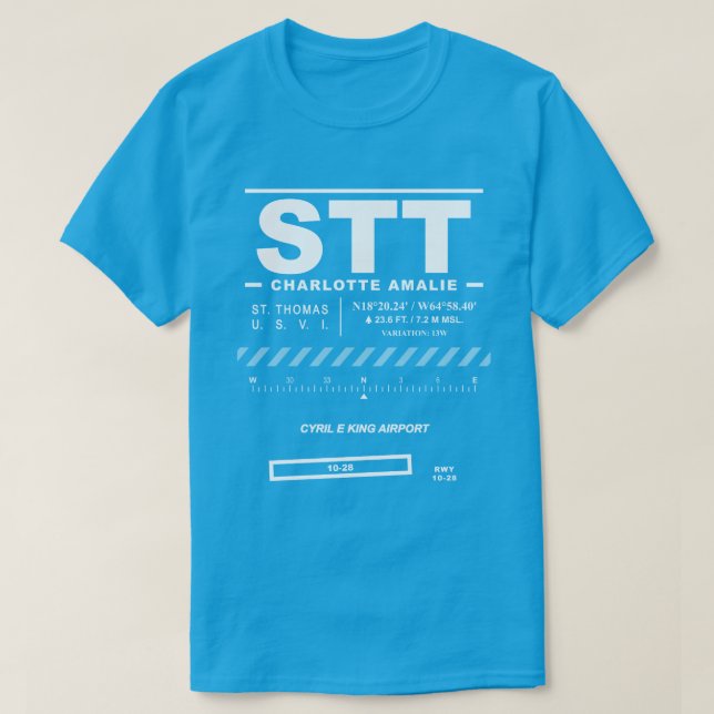 Cyril E. King Airport STT T-Shirt (Design devant)