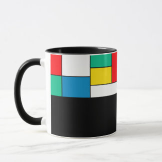 D03 - Tasse avec champs de couleur rectangulaires