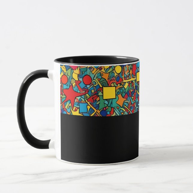 D05 - Tasse avec mosaïque colorée (Gauche)
